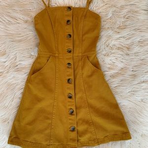 Mustard Overall Dress